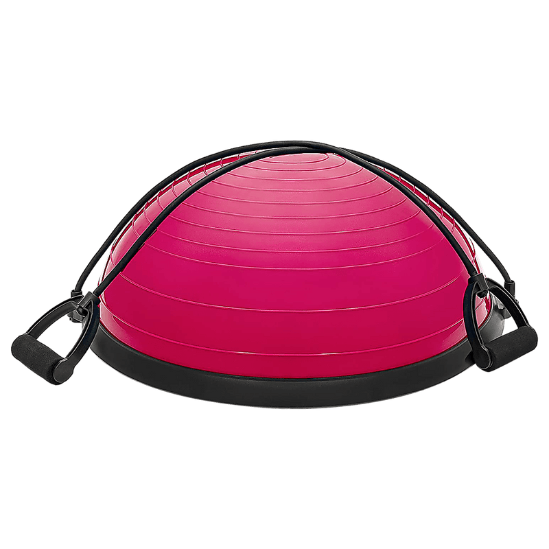 Yoga Balance Trainer Exercise Ball for Arm, Leg, Core Workout with Pump, 2 Resistance Bands