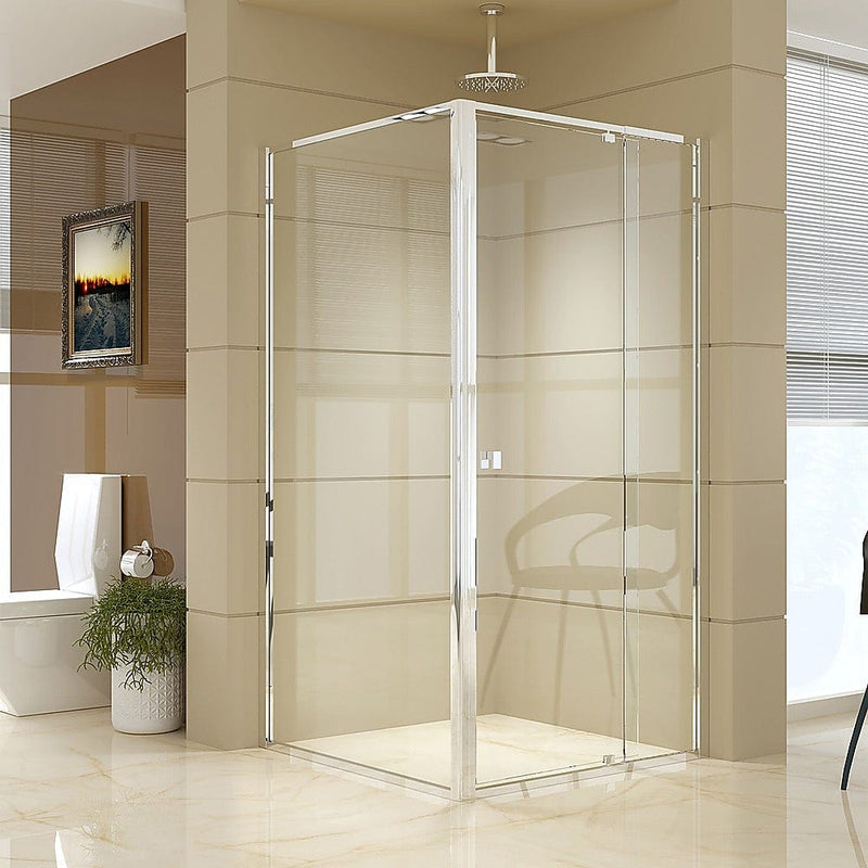 Semi Frameless Shower Screen (98~106)x 195cm & (98~101)x 195cm Side AS/NZS Glass