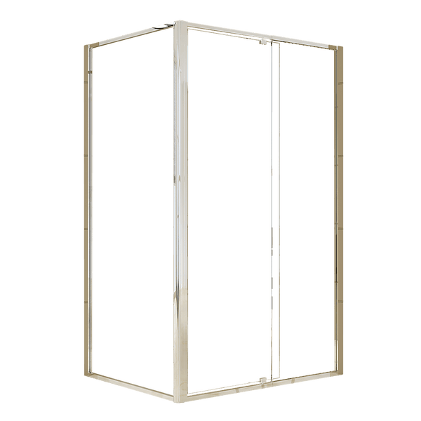 Semi Frameless Shower Screen (114~122)x 195cm & (89~92)x 195cm Side AS/NZS Glass