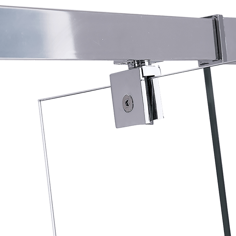 Adjustable Semi Frameless Shower Screen (82~90) x 195cm Australian Safety Glass