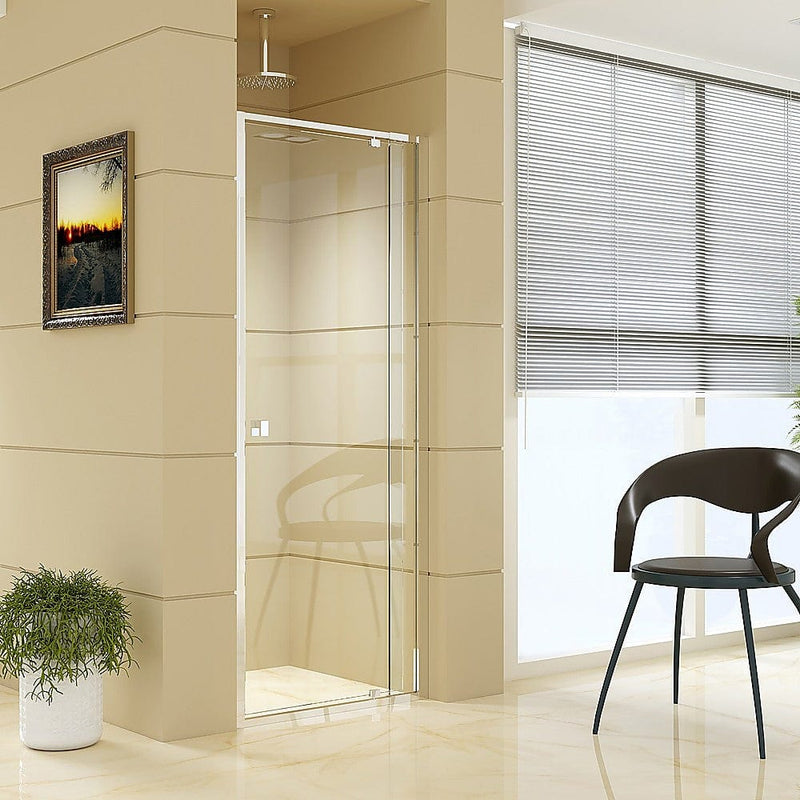 Adjustable Semi Frameless Shower Screen (74~82) x 195cm Australian Safety Glass