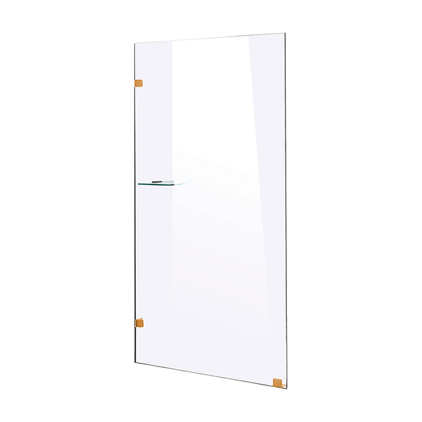 700 x 2100mm Frameless 10mm Safety Glass Shower Screen