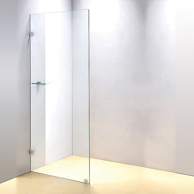 800 x 2100mm Frameless 10mm Safety Glass Shower Screen