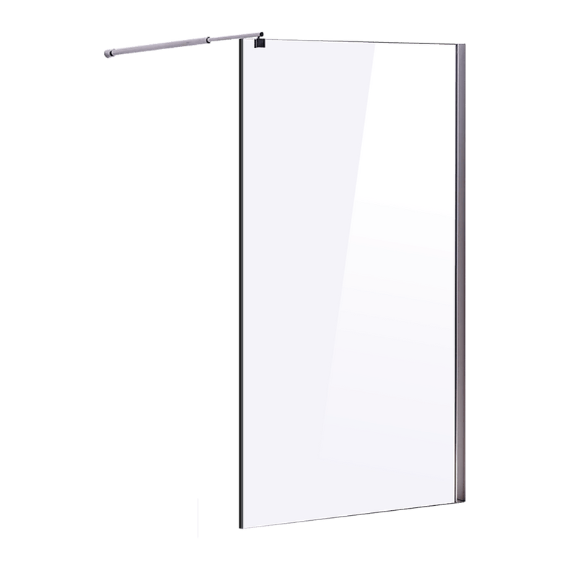 1000 x 2100mm Frameless 10mm Safety Glass Shower Screen