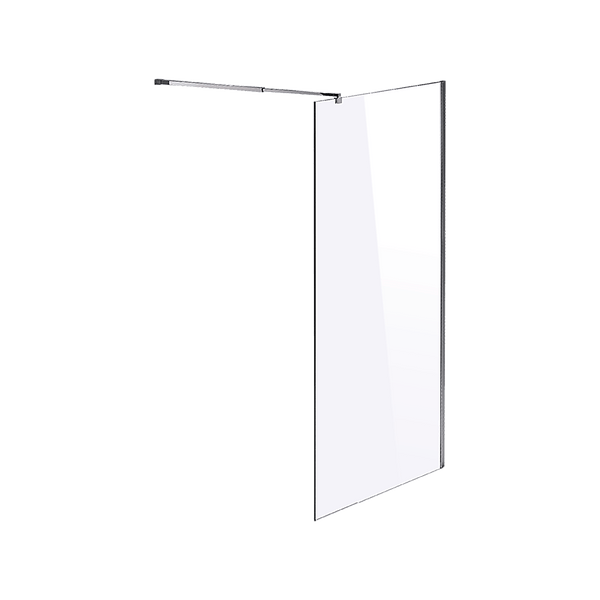 1000 x 2100mm Frameless 10mm Safety Glass Shower Screen