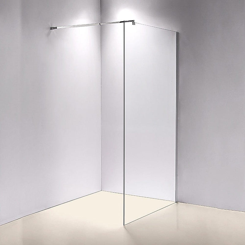 1000 x 2100mm Frameless 10mm Safety Glass Shower Screen