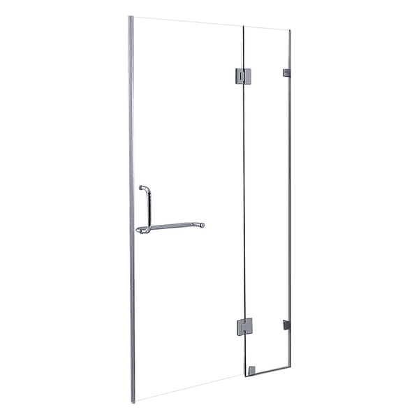 110 x 200cm Wall to Wall Frameless Shower Screen 10mm Glass By Della Francesca