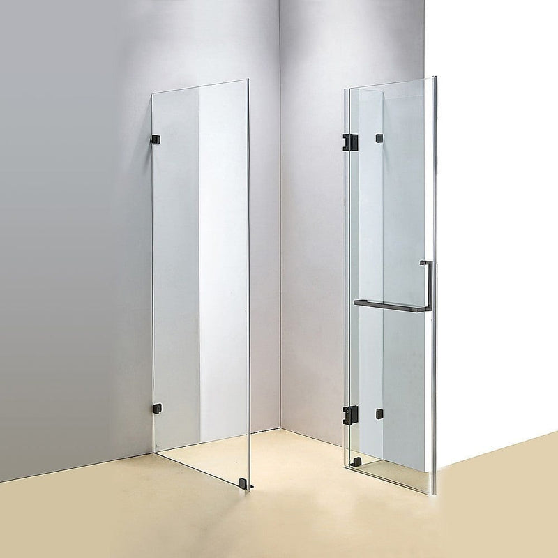 900 x 800mm Frameless 10mm Glass Shower Screen By Della Francesca