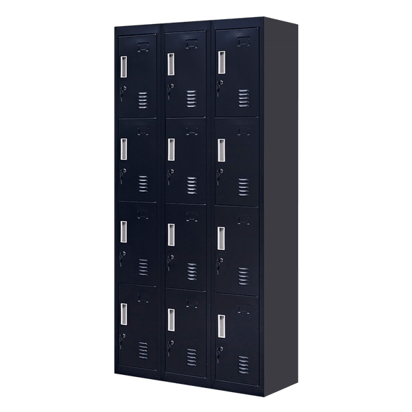 12-Door Locker for Office Gym Shed School Home Storage