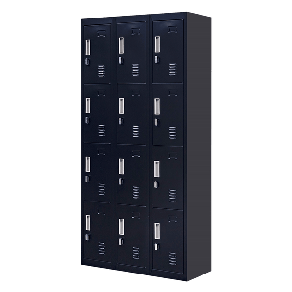 12-Door Locker for Office Gym Shed School Home Storage