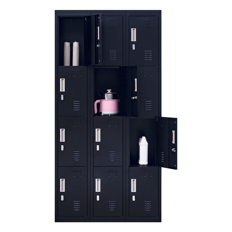 12-Door Locker for Office Gym Shed School Home Storage