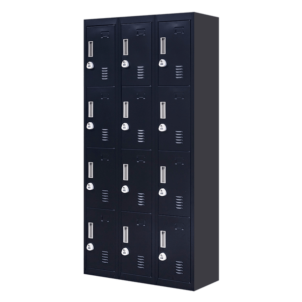 12-Door Locker for Office Gym Shed School Home Storage