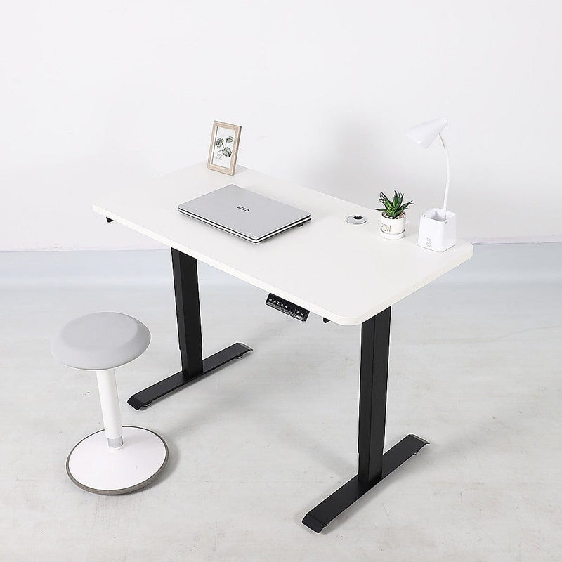 Palermo Standing Desk Sit Stand Height Adjustable Motorised 120cm Table Dual Motor