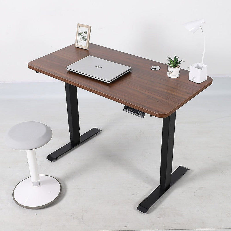 Palermo Standing Desk Sit Stand Height Adjustable Motorised 120cm Table Dual Motor