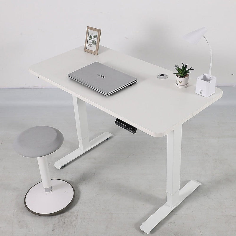 Palermo Standing Desk Sit Stand Height Adjustable Motorised 120cm Table Dual Motor