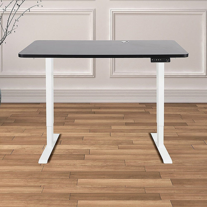 Palermo Standing Desk Sit Stand Height Adjustable Motorised 120cm Table Dual Motor