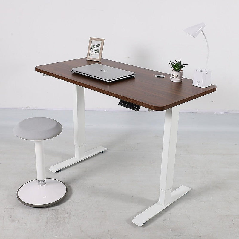 Palermo Standing Desk Sit Stand Height Adjustable Motorised 120cm Table Dual Motor