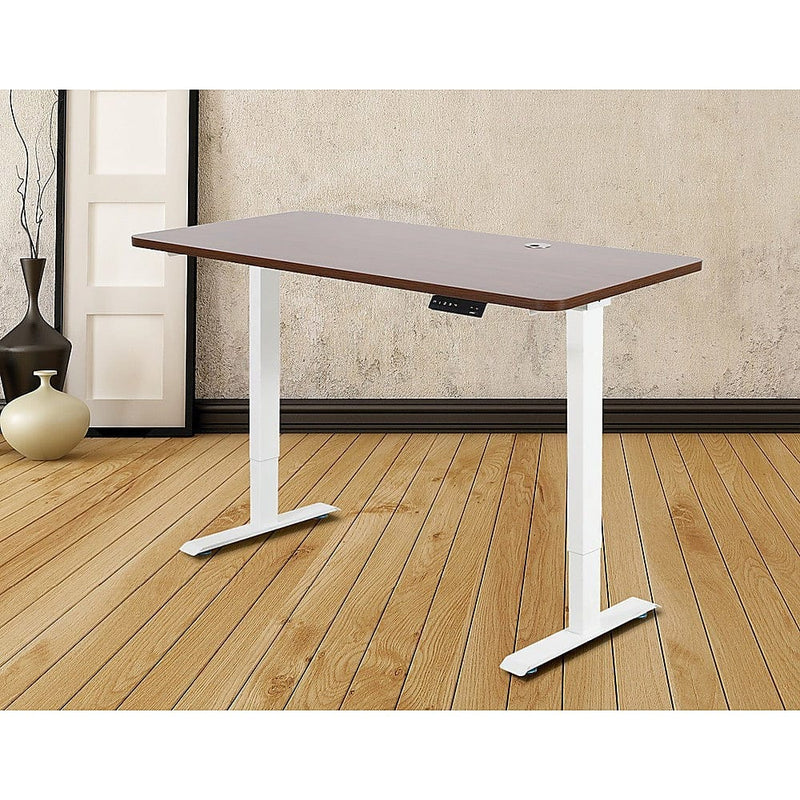 Palermo Standing Desk Sit Stand Height Adjustable Motorised 140cm Table Dual Motor