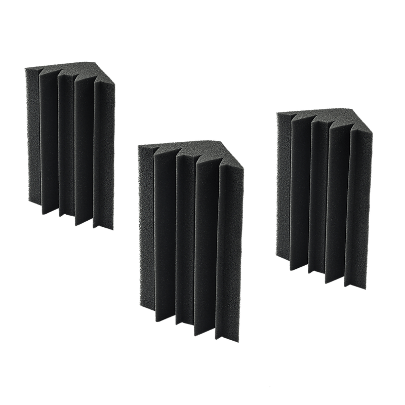 20pcs Studio Acoustic Foam Corner Bass Trap Sound Absorption Treatment Proofing