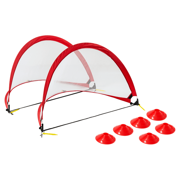 Portable Kids Soccer Goal Set with Cones