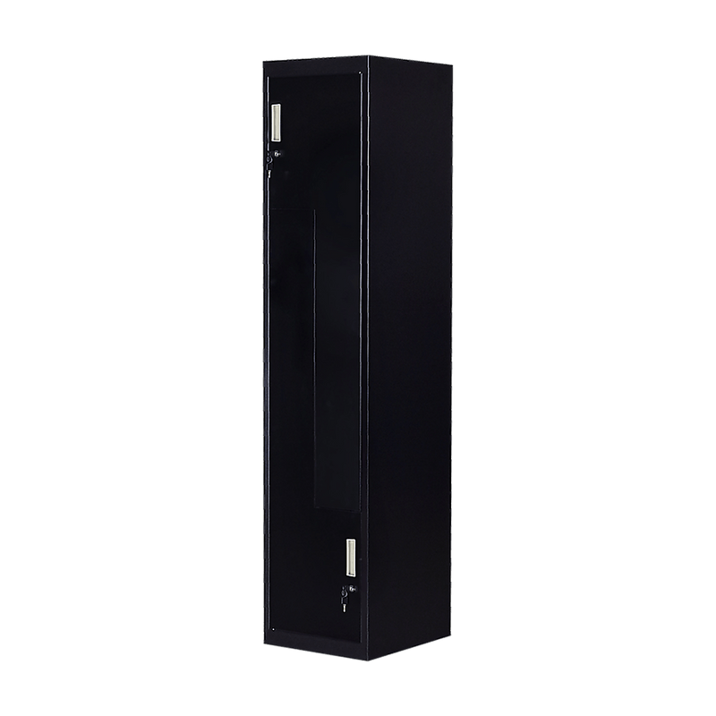 Black Two-Door L-shaped Office Gym Shed Storage Lockers