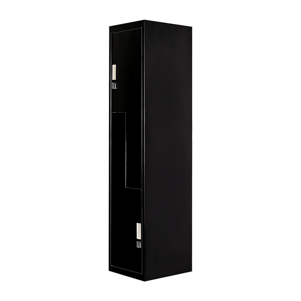 Black Two-Door L-shaped Office Gym Shed Storage Lockers