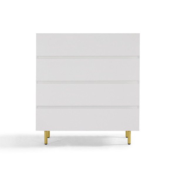 Kori White 4 Chest of Drawers