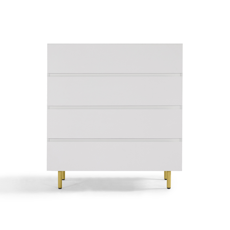 Kori White 4 Chest of Drawers