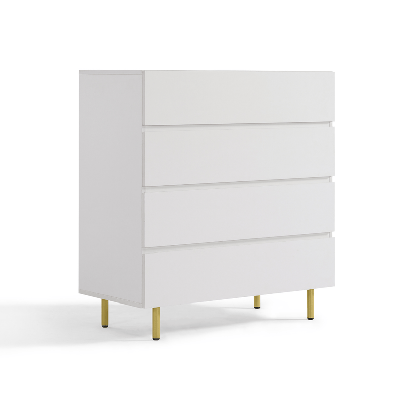 Kori White 4 Chest of Drawers