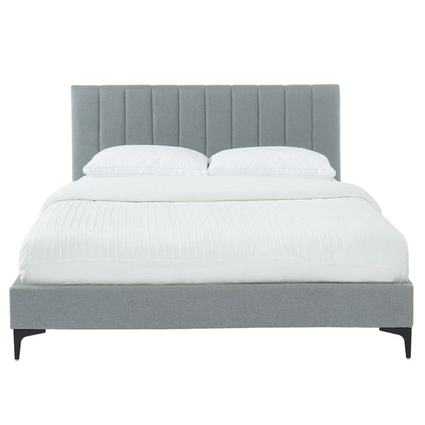 Orly Stone Grey Bed Frame in Size King