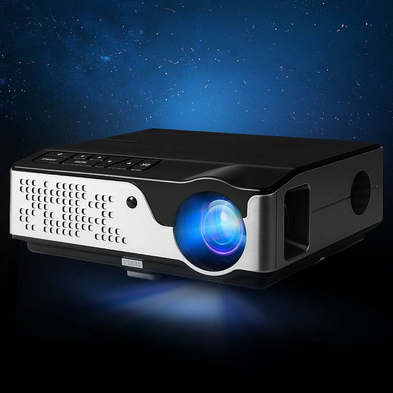 Devanti Video Projector Wifi USB Portable 4000 Lumens HD 1080P Home Theater Black