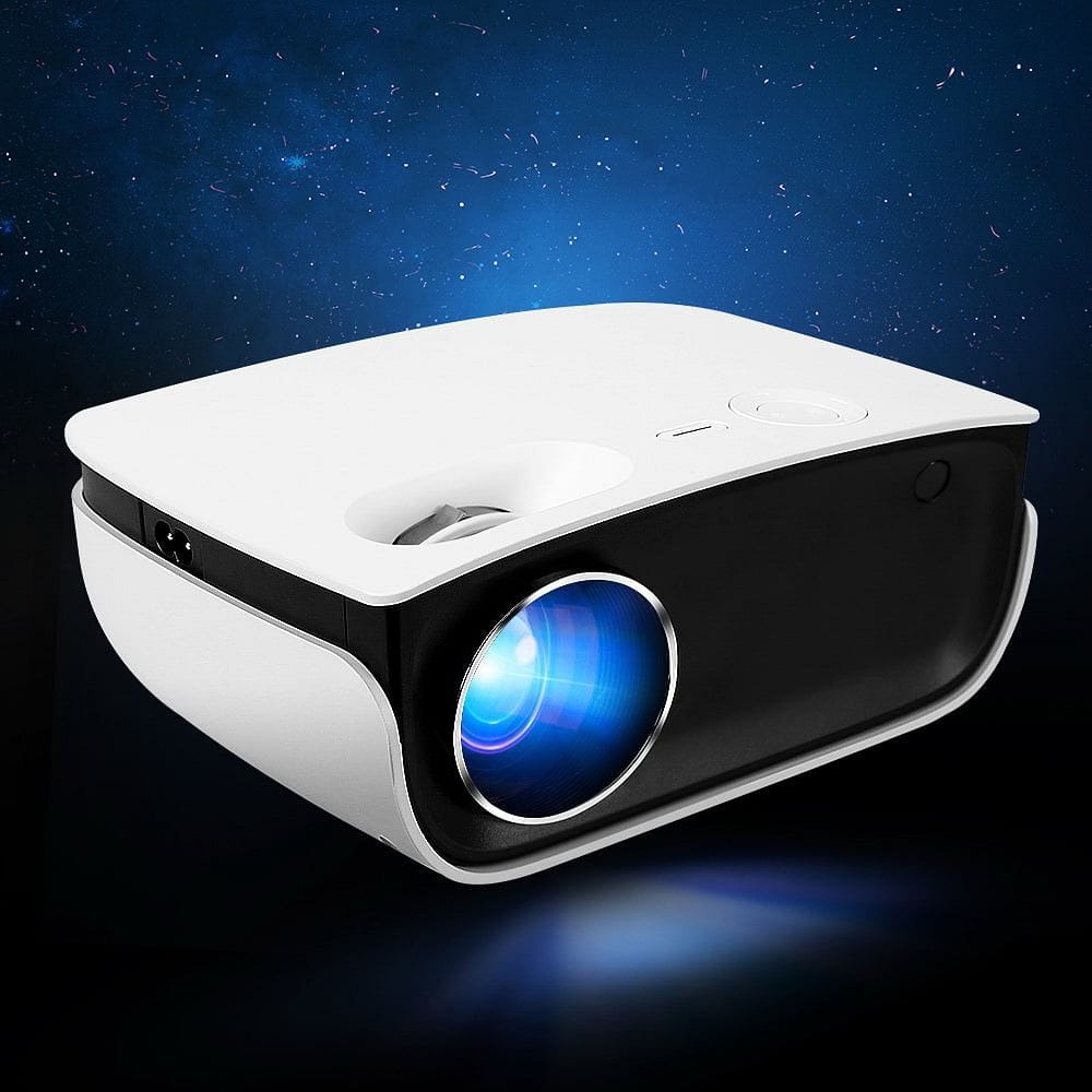 Devanti Portable Mini Video Projector 1080P Wifi Home Theater HDMI White