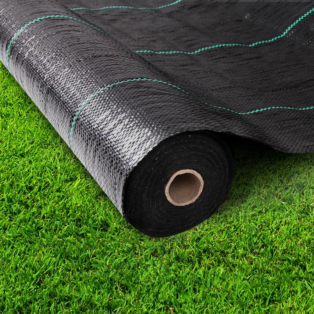 Instahut 1.83x100m Weed Mat Woven Fabric Weed Mat Control Matting Garden Plant