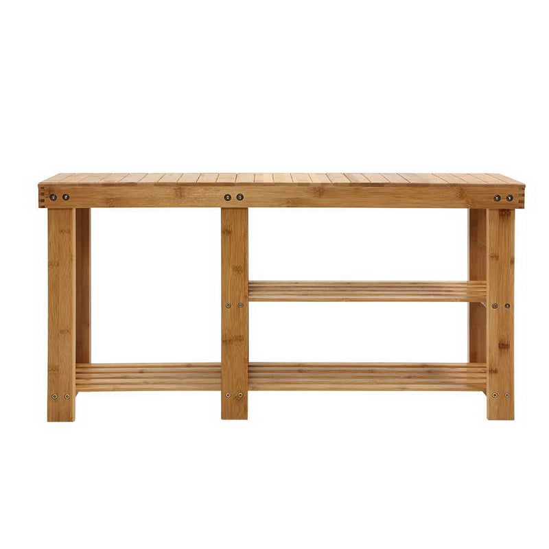 Artiss Bamboo Shoe Rack Bench