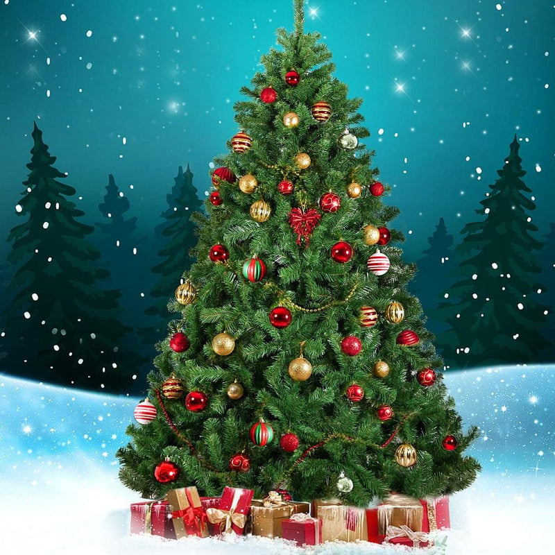 Jingle Jollys Christmas Tree 1.8M Xmas Trees Decorations Green 800 Tips