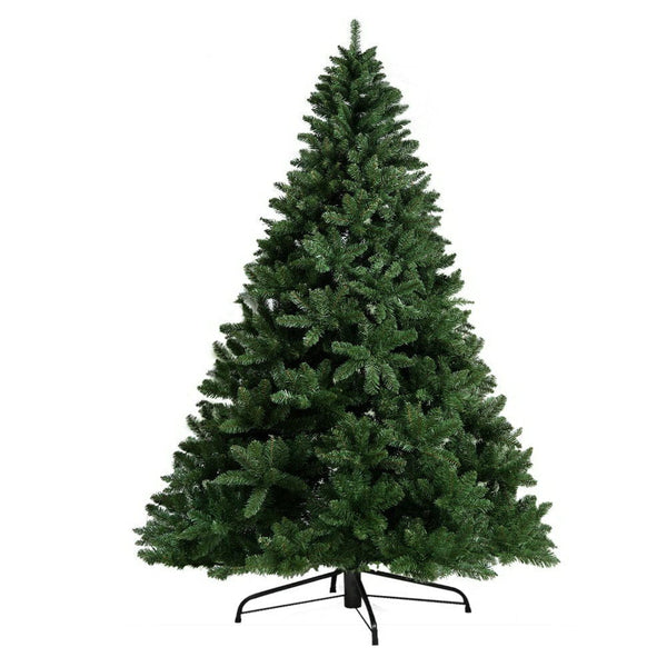 Jingle Jollys Christmas Tree 2.4m Green Xmas Tree Decorations 1400 Tips