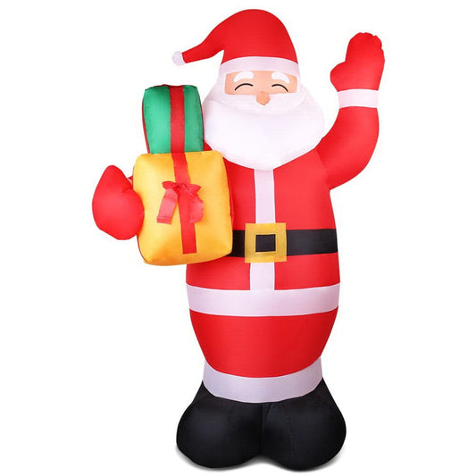 Jingle Jollys Christmas Inflatable Santa 2.4M Illuminated Decorations