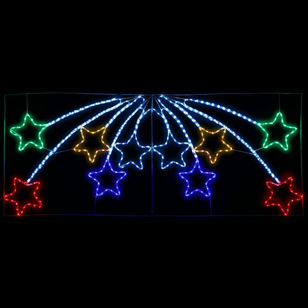 Jingle Jollys Christmas Motif Lights LED Star Fall Light Waterproof Outdoor Xmas