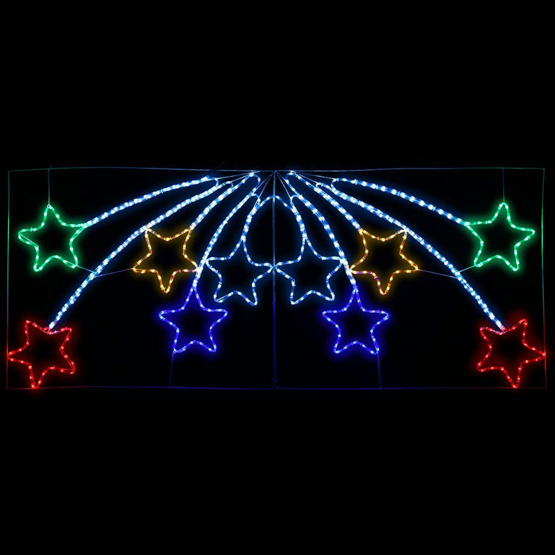 Jingle Jollys Christmas Motif Lights LED Star Fall Light Waterproof Outdoor Xmas