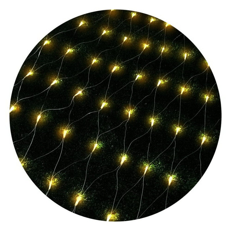 1000 LED Christmas Lights 4mx6m Net String Light Warm White Jingle Jollys