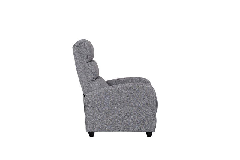 Luxury Fabric Recliner Chair - Grey