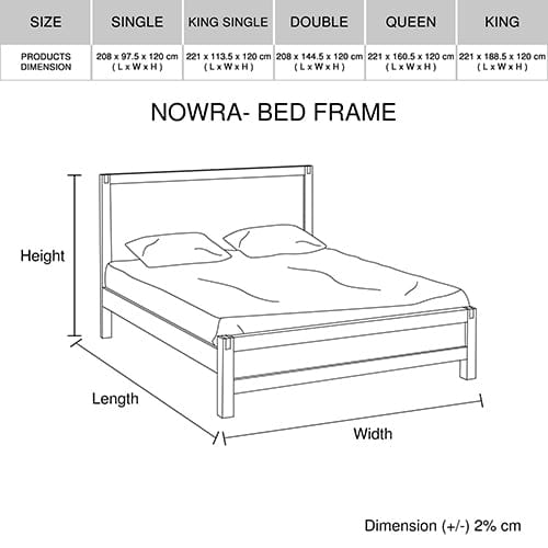 4 Pieces Bedroom Suite in Solid Wood Veneered Acacia Construction Timber Slat King Size Oak Colour Bed, Bedside Table & Tallboy